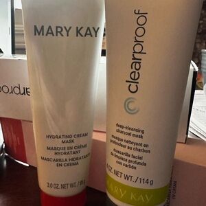 Mary Kay Hydrating Cream Mask & Clearproof Charcoal Mask